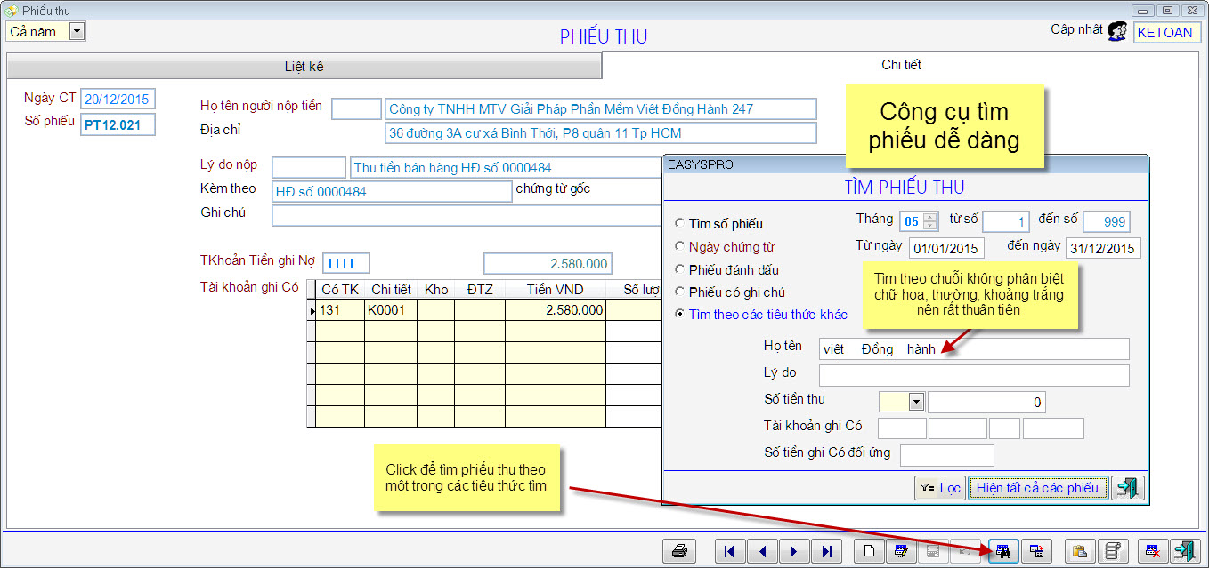 Điểm nổi bật của phần mềm kế toán KVIETPRO